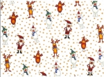 Decal – Chintz – SANTA & FRIENDS GOLD STARS – ca. 50 x 70 cm